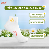  Tất Hoa Cúc Nữ Emax Cotton Tự Nhiên Thoáng Khí 