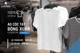  Áo Thun Trắng Cộc Tay Cotton Luxsion 