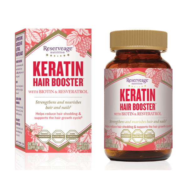 Keratin Hair Booster with Biotin & Resveratrol – reserveage