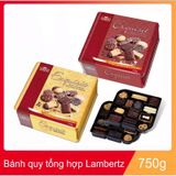 Bánh hộp sắt Lambertz Exquisit nhập khẩu Đức - Hộp 750gr đỏ (4)