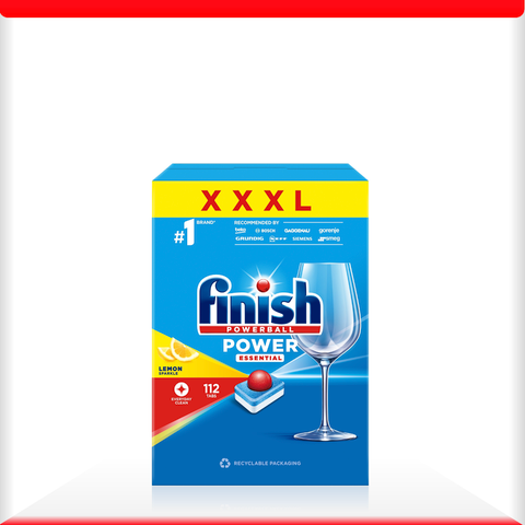 Viên rửa bát Finish Power Essential All in 1 hương Chanh - Hộp 112 viên (4)