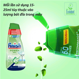 Gel rửa bát Finish Power All in 1 Eco 0% - Chai 900ml (5)