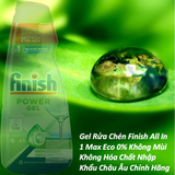 Gel rửa bát Finish Power All in 1 Eco 0% - Chai 900ml (5)