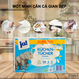 Giấy lau bếp đa năng Ja nhập khẩu Đức - Bịch 4 cuộn x 128 tờ (8)