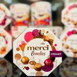 Kẹo socola hảo hạng Merci Petis hộp lục giác Lovelies Creamy - Hộp 185gr (7)