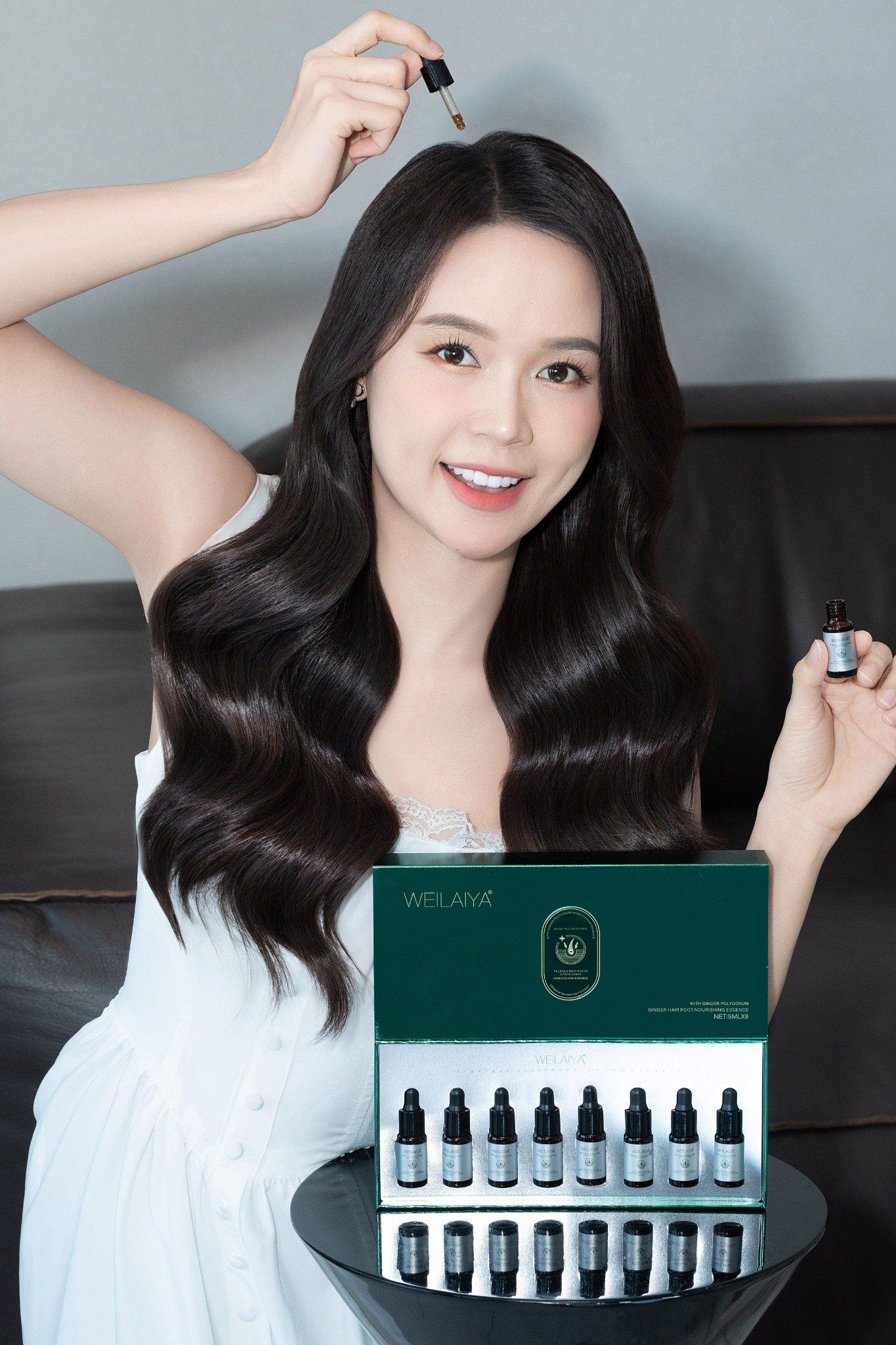 Serum kích mọc và làm dày tóc Weilaiya Ginger Hair Root Nourishing Essence