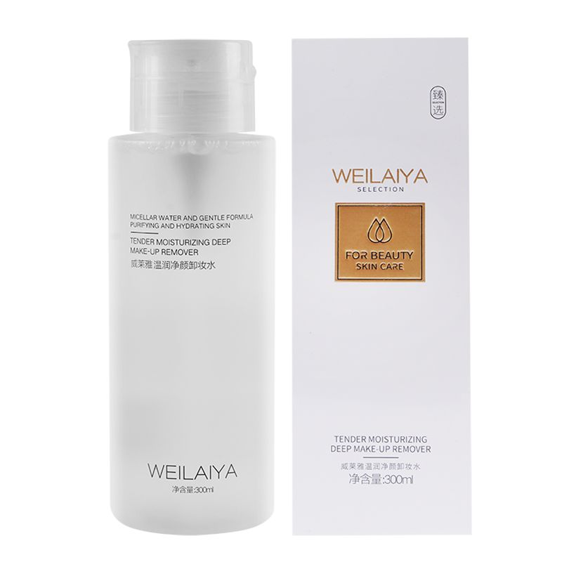 Nước tẩy trang thảo mộc Weilaiya Tender Moisturizing Deep Make-up Remover 300ml