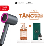  [TẶNG MÁY SẤY] Combo 1 chai sữa tắm cánh hoa hồng Damask 450ml + 1 hộp huyết thanh kích mọc tóc Weilaiya 5mlx8 