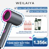  [TẶNG MÁY SẤY] Combo 2 chai sữa tắm cánh hoa hồng Damask 450mlx2 + 1 cặp gội xả gừng trắng ngăn rụng tóc Weilaiya 