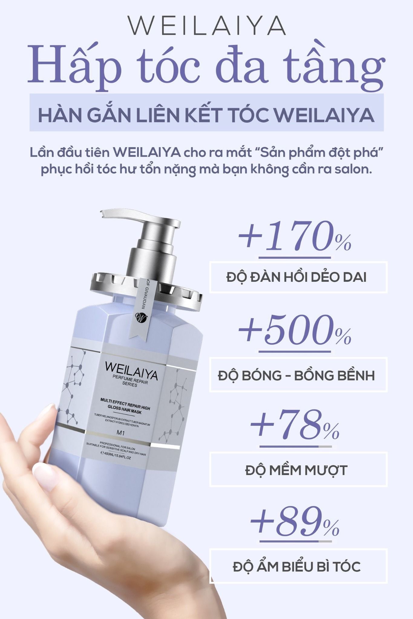Combo chăm sóc tóc huyền thoại Weilaiya