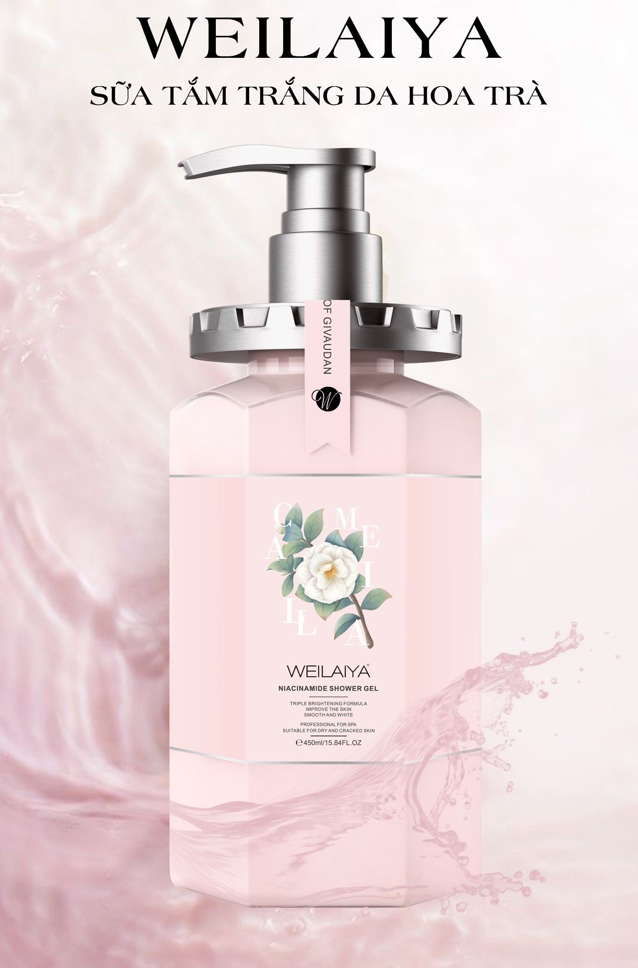 Combo dưỡng trắng da toàn thân Camellia Collection