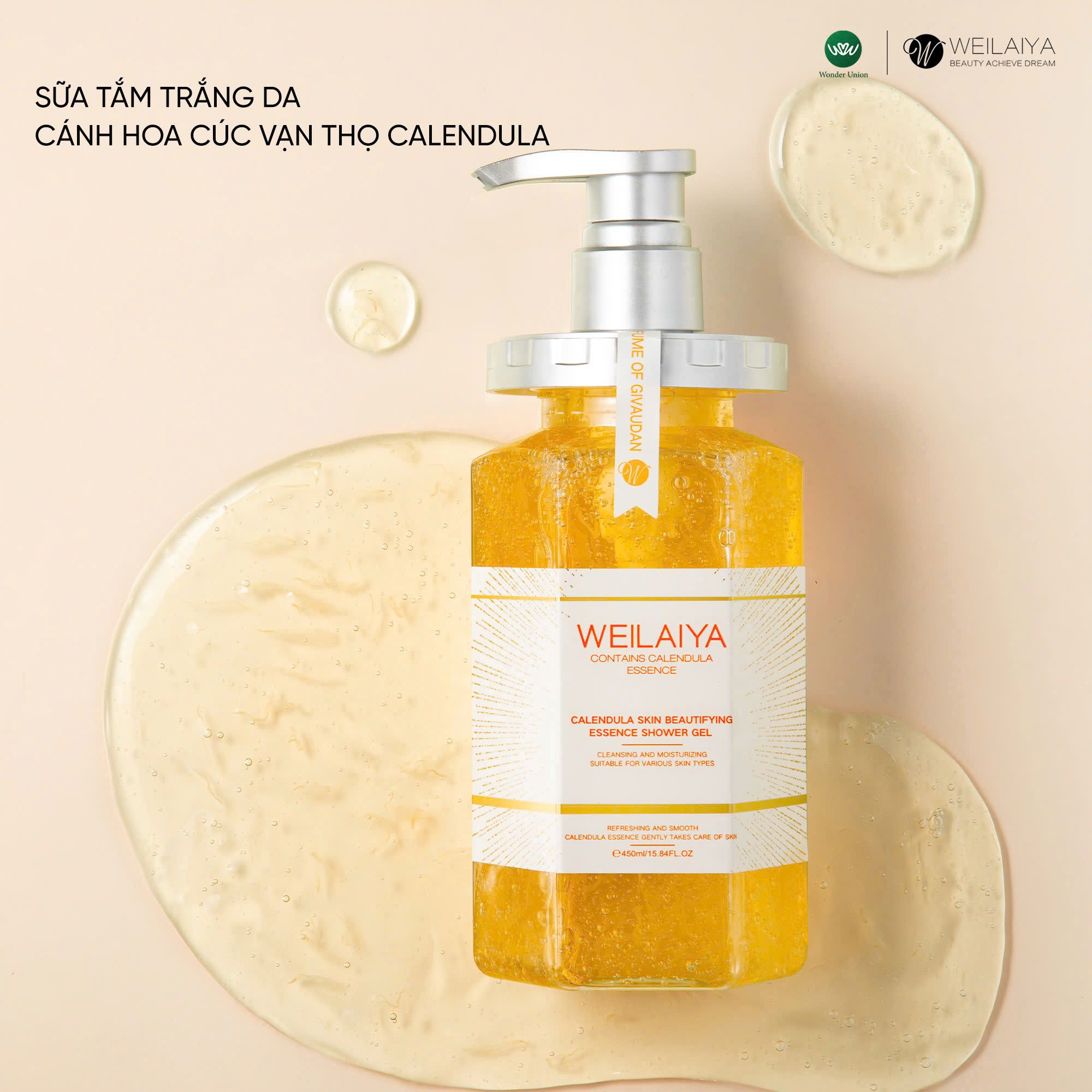 Sữa tắm trắng da cánh hoa cúc vạn thọ 450ml