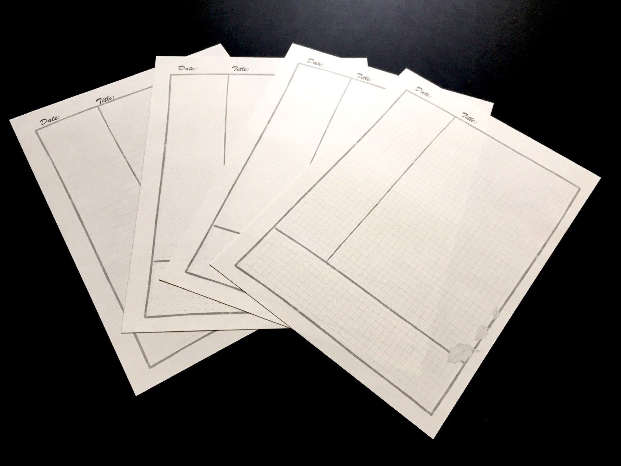 45 tờ giấy Cornell Notes 104 gsm 19x24 cm (xấp xỉ B5)