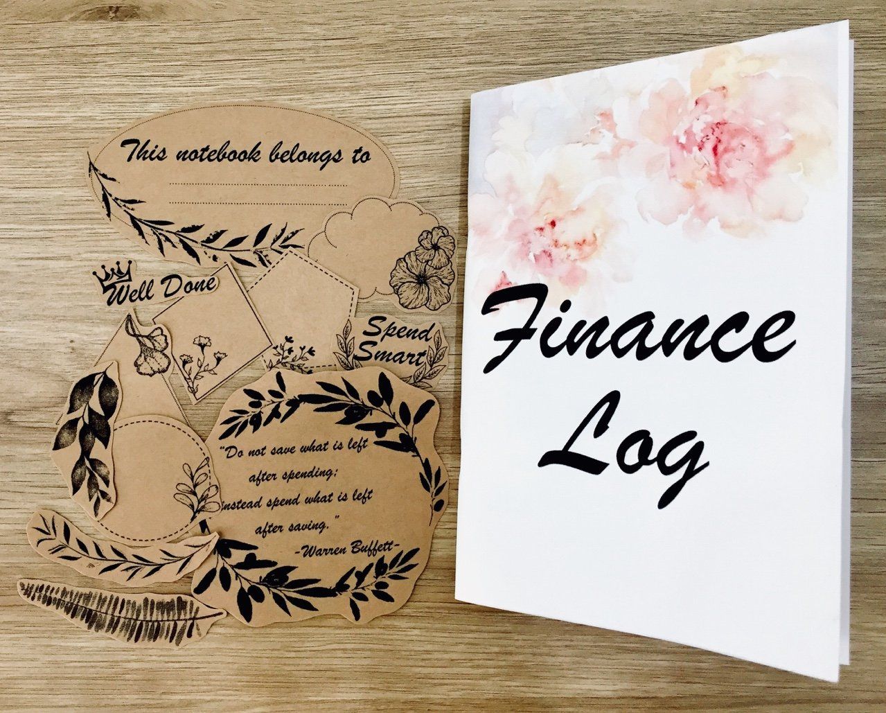 Sổ Kế hoạch Quản lý Thu chi - Finance Log (tặng 1 set sticker trang trí) - xấp xỉ B6