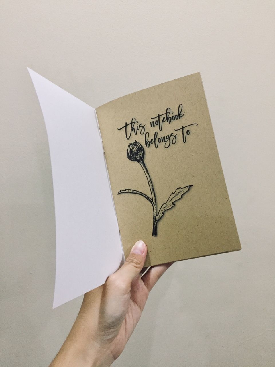 Sổ tay thiết kế Vintage Daisy - Ruột giấy kraft (xấp xỉ B6)