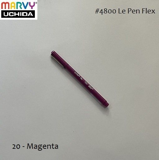Bút lông đầu cọ linh hoạt Le Pen Flex MARVY 4800 trang trí sổ tay, bullet journal, lưu bút, album, calligraphy