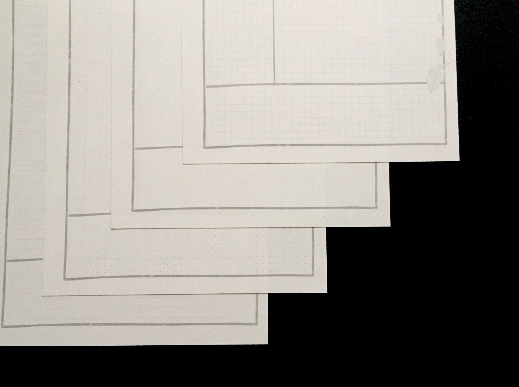 45 tờ giấy Cornell Notes 104 gsm 19x24 cm (xấp xỉ B5)