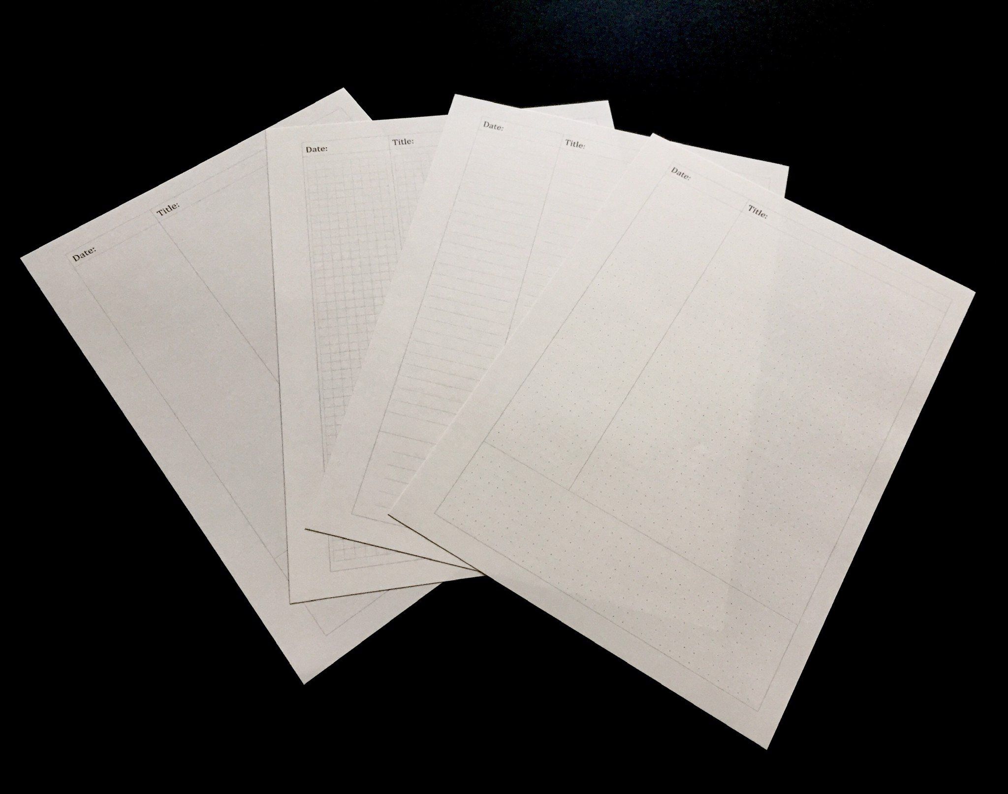 45 tờ giấy Cornell Notes 104 gsm 19x24 cm (xấp xỉ B5)