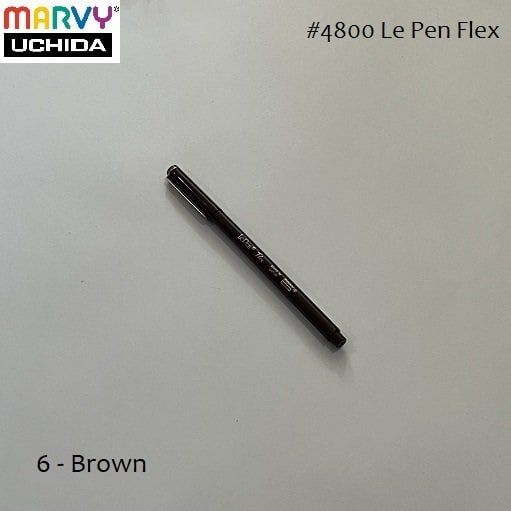Bút lông đầu cọ linh hoạt Le Pen Flex MARVY 4800 trang trí sổ tay, bullet journal, lưu bút, album, calligraphy