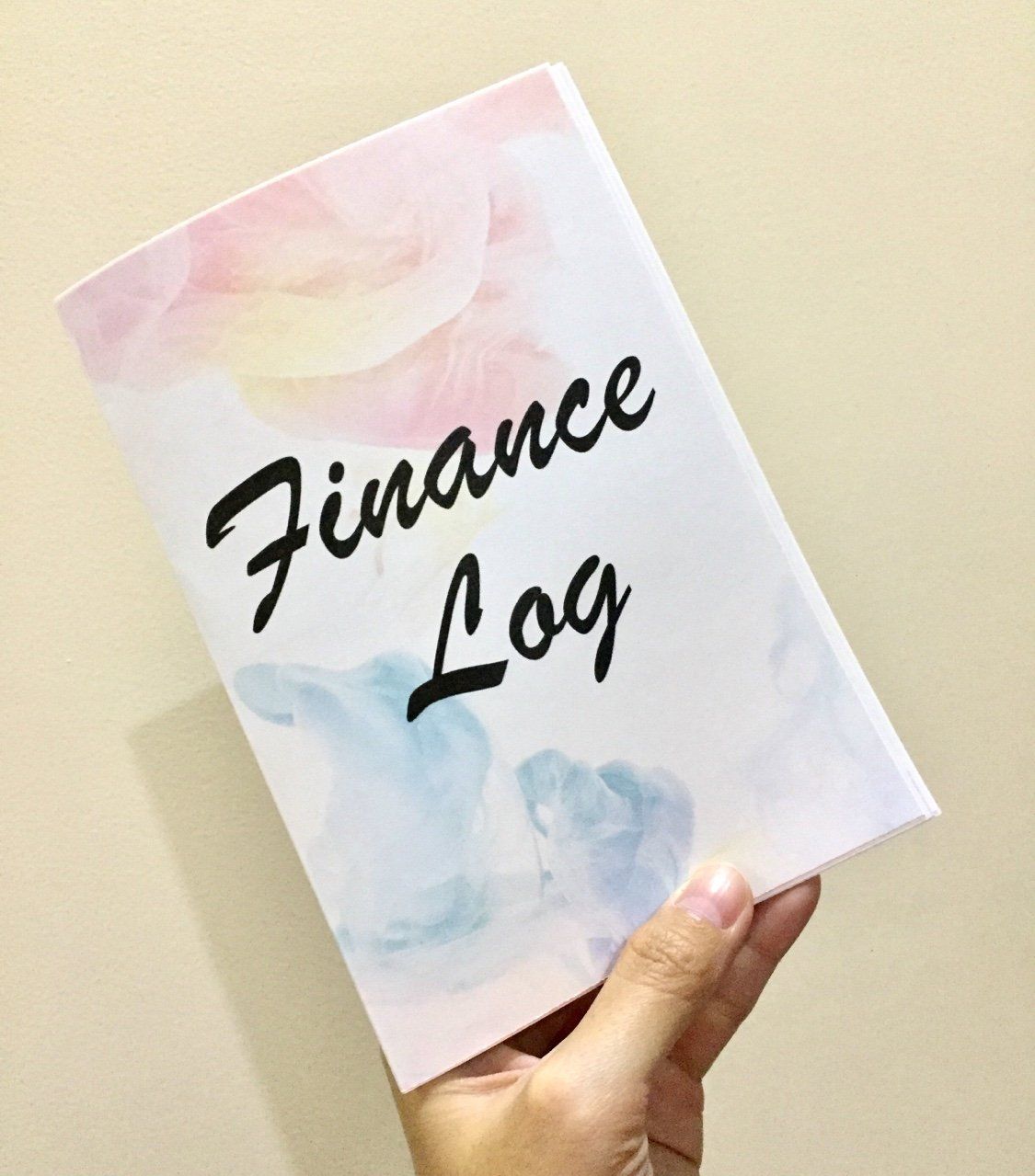 Sổ Kế hoạch Quản lý Thu chi - Finance Log (tặng 1 set sticker trang trí) - xấp xỉ B6