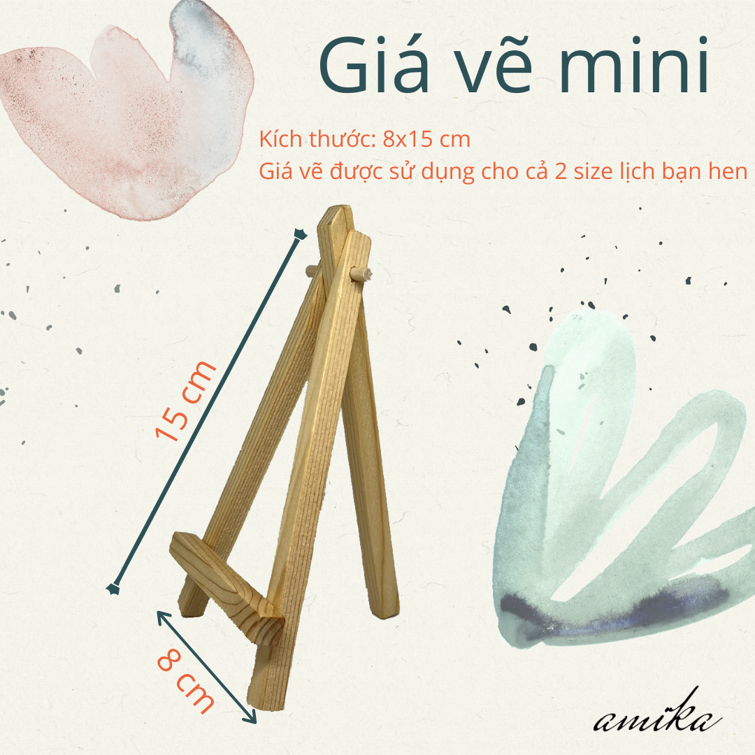 Giá vẽ gỗ mini trang trí bàn học