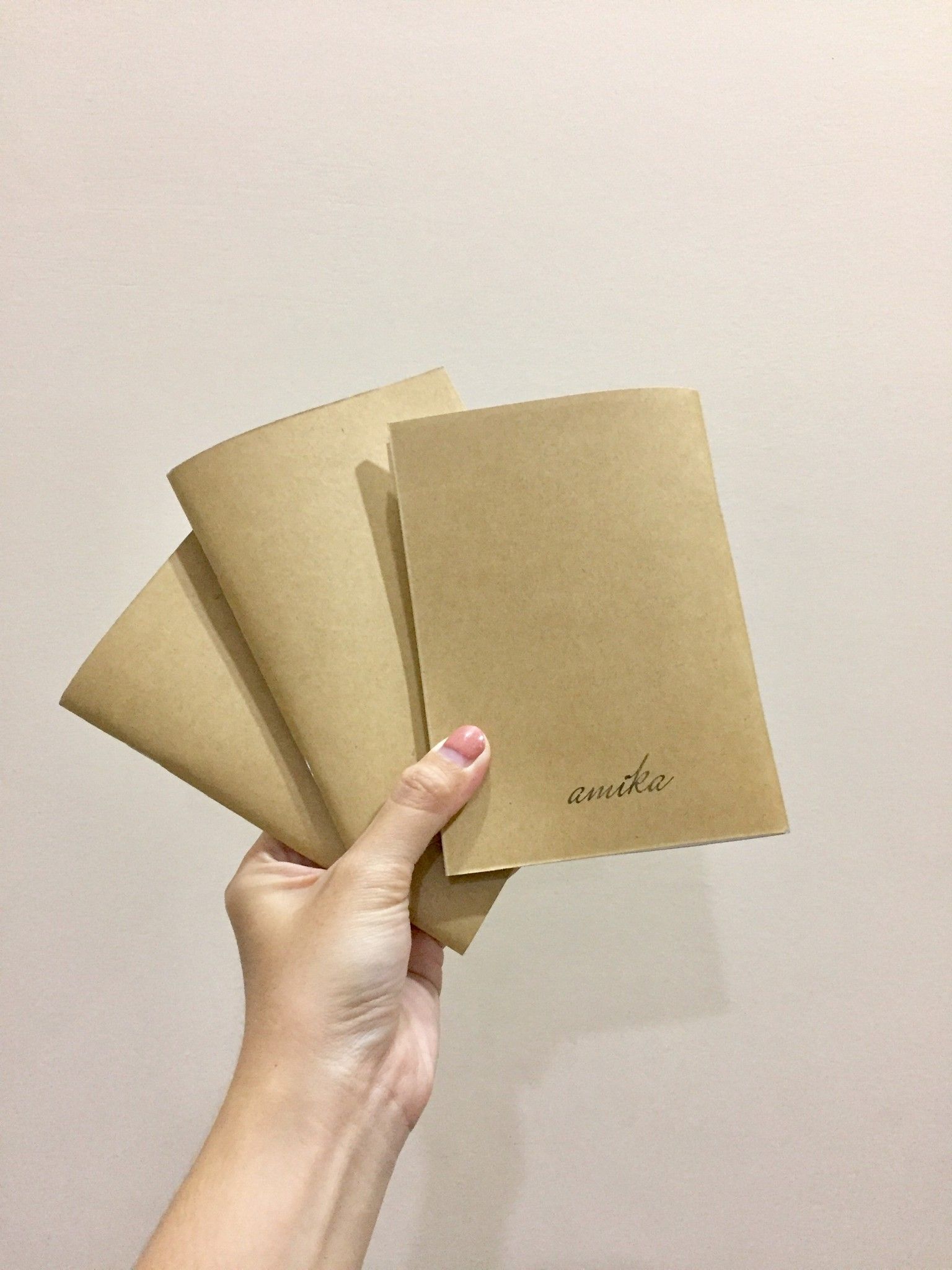 Lõi sổ refill, Sổ tay bìa trơn size A6 - Ruột giấy trắng