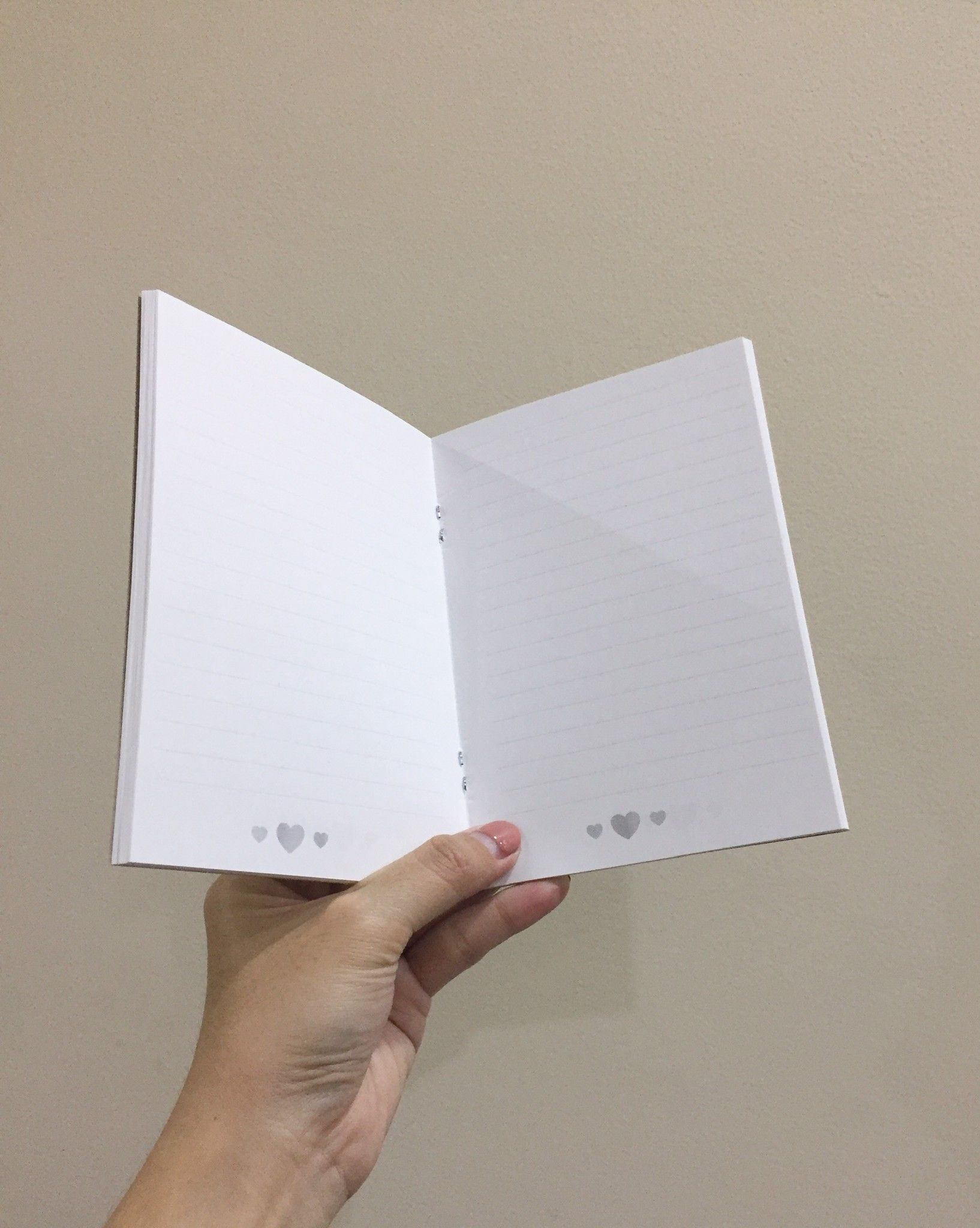 Lõi sổ refill, Sổ tay bìa trơn size A6 - Ruột giấy trắng