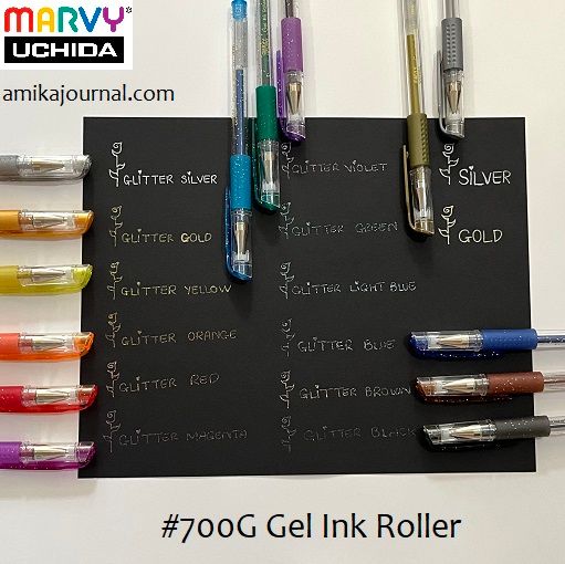 Bút gel có nắp Marvy Uchida 700G ngòi 0.7mm trang trí sổ tay, bullet journal, lưu bút, album