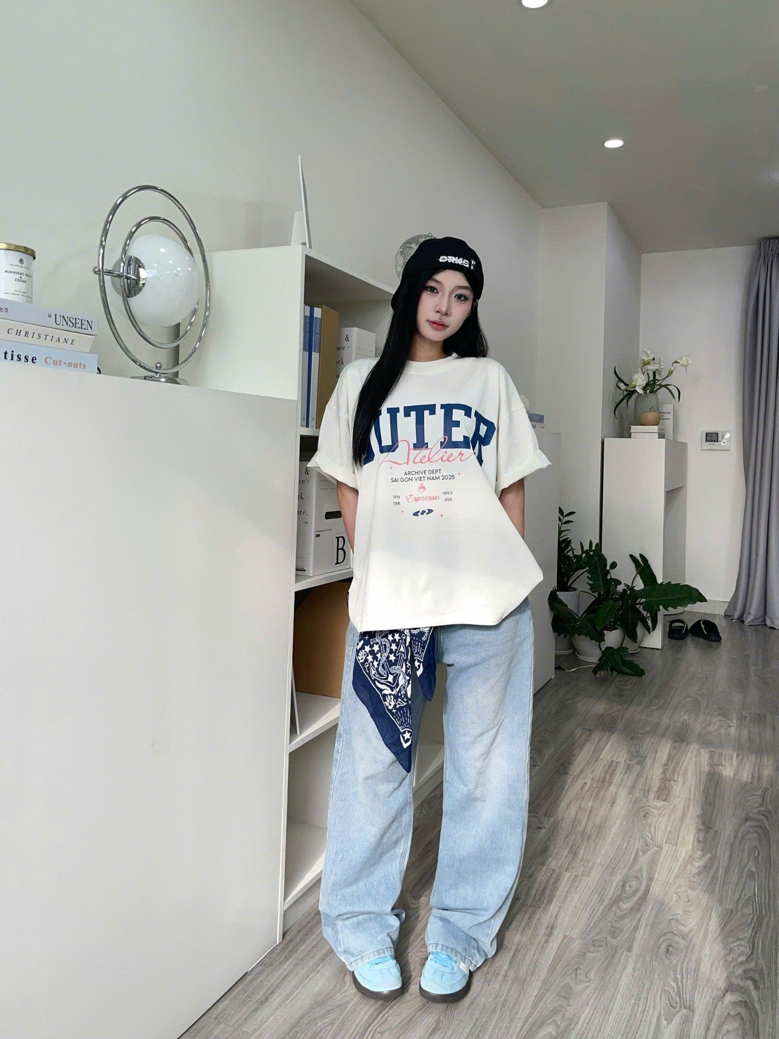 Outerity Jean Wash Ver.2 Cạp Cao Form Unisex