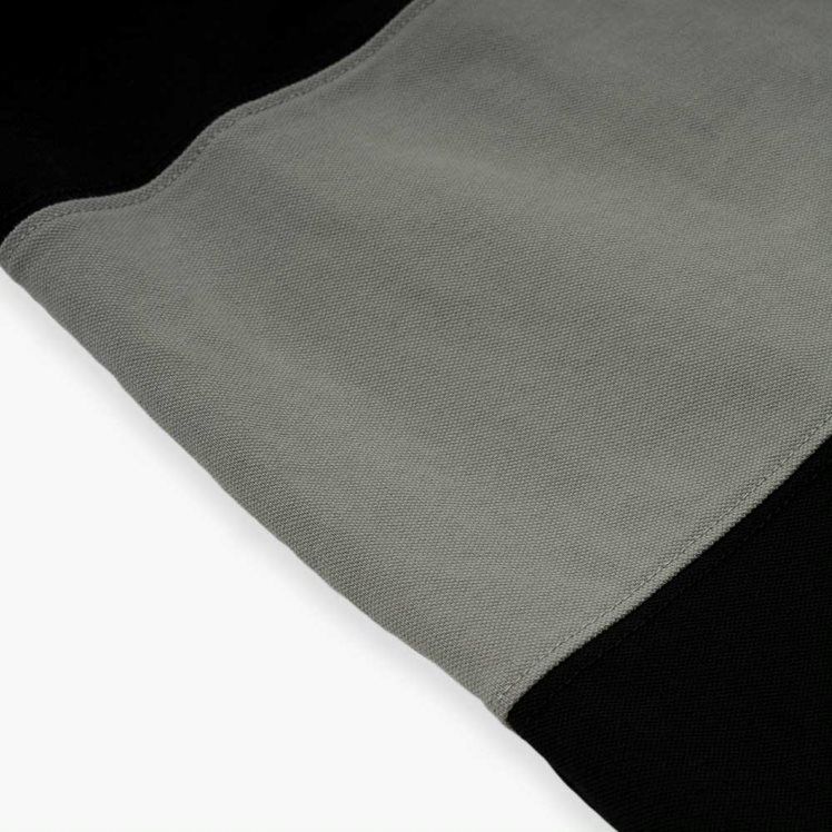 CROSS CUT POLO / Black-Grey Color