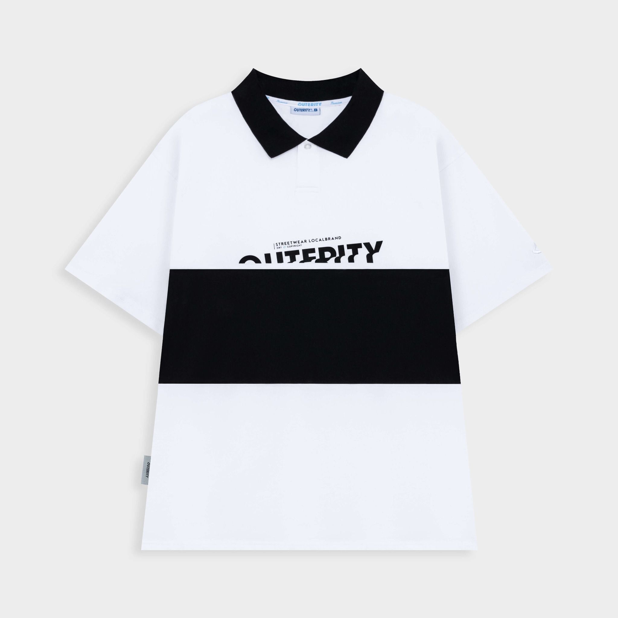  POLO CROSS - ITALICS / WHITE - BLACK COLOR 