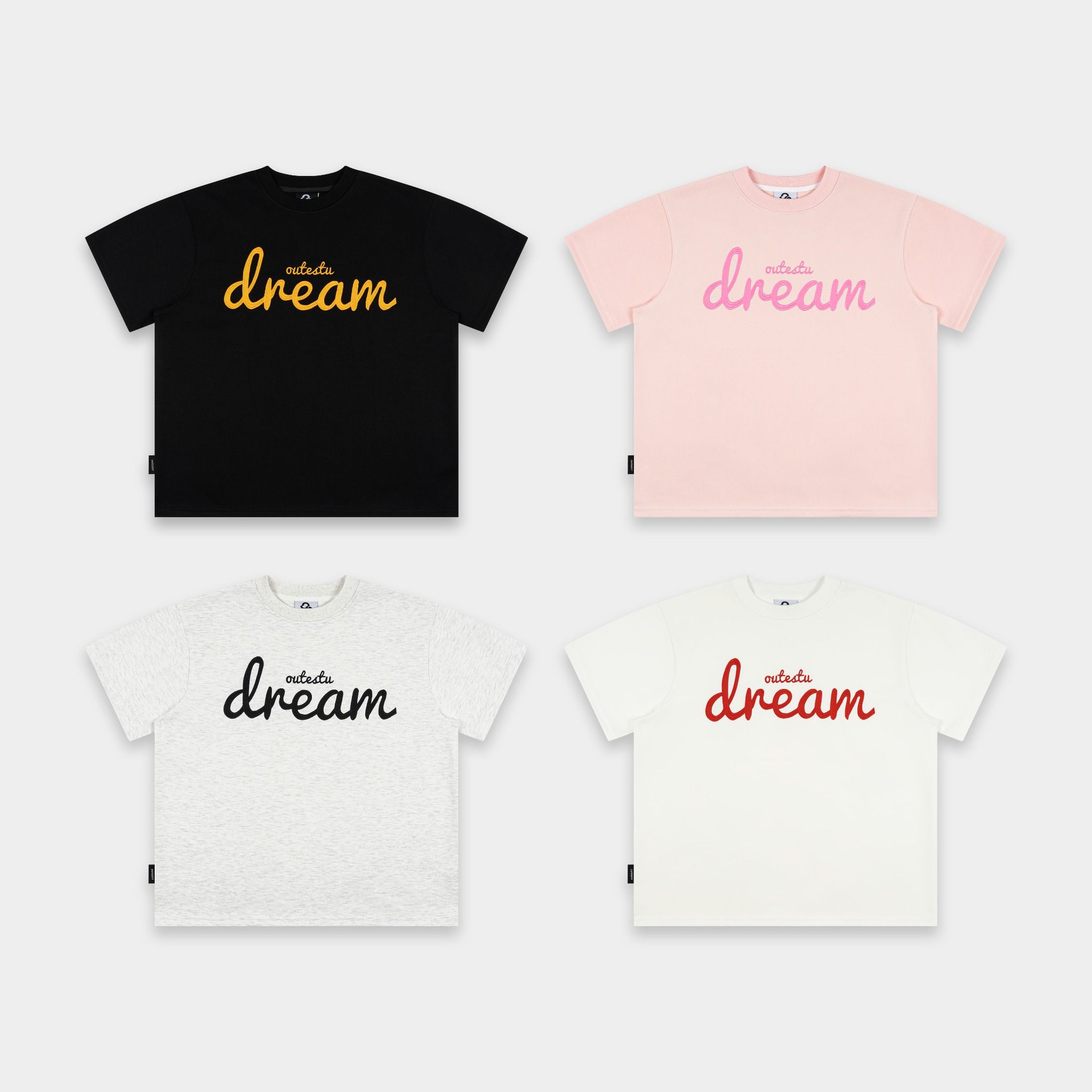 Áo Thun Form Boxy Outerity Dream Nỉ Hai Da