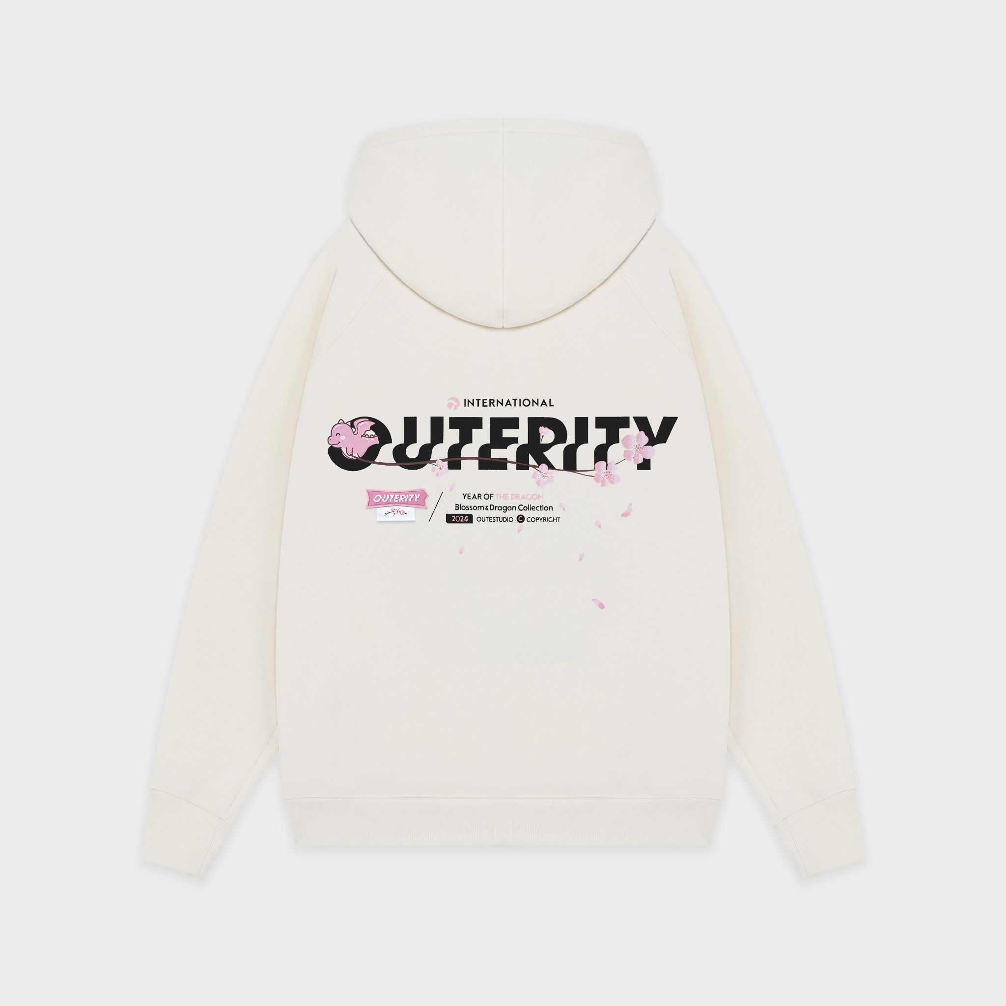  Outerity Dragon Hoodie Double Zip / Cannoli Cream 