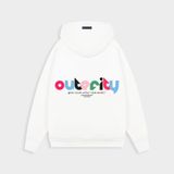  HOODIE ZIP ACUTE COLOR / WHITE COLOR 