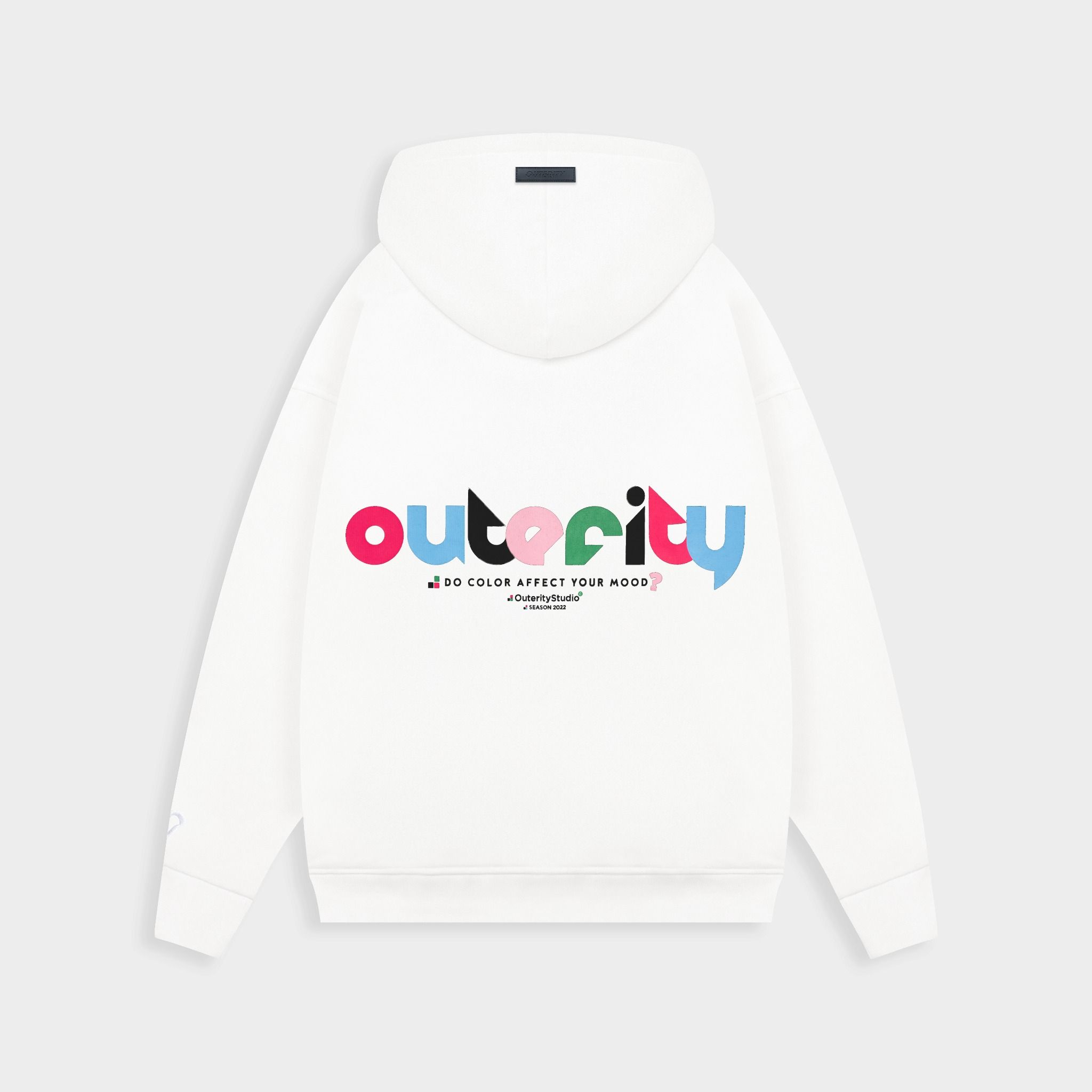 HOODIE ZIP ACUTE COLOR / WHITE COLOR