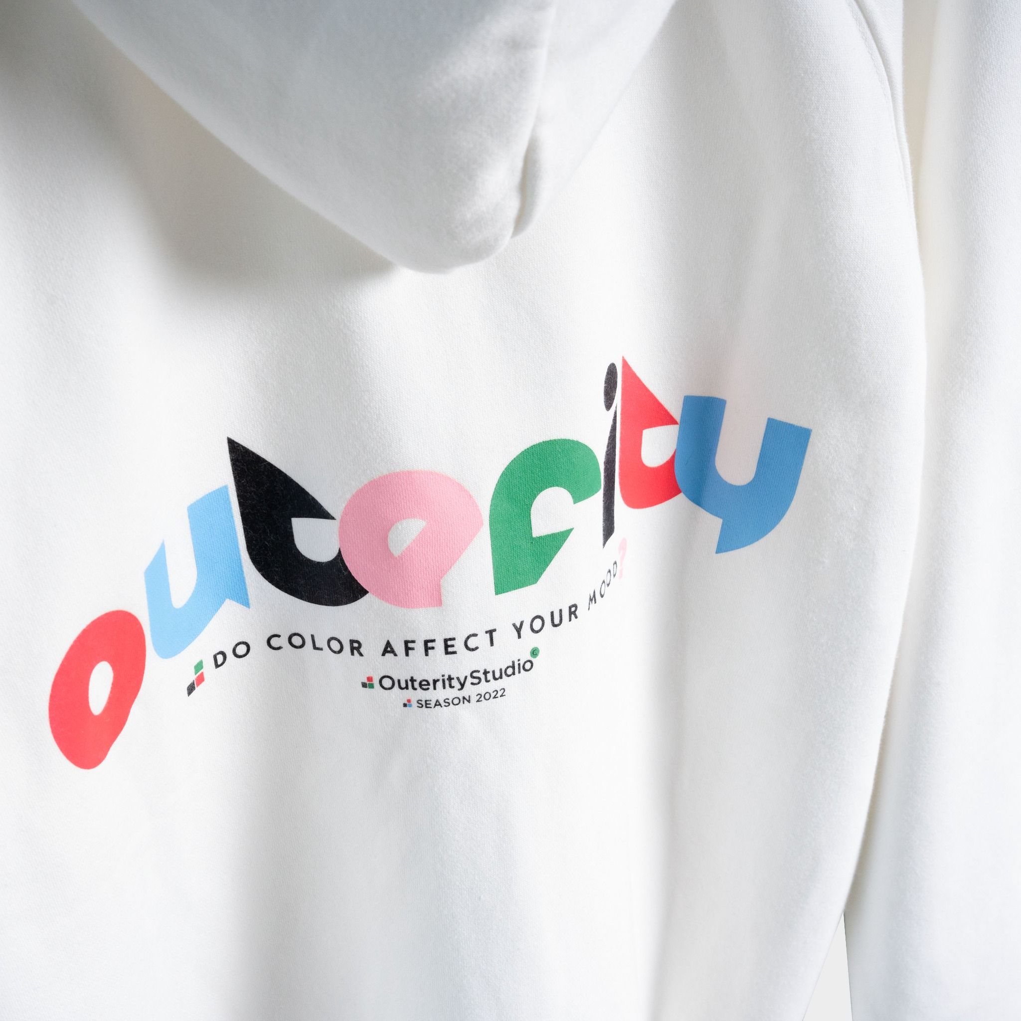 HOODIE ZIP ACUTE COLOR / WHITE COLOR