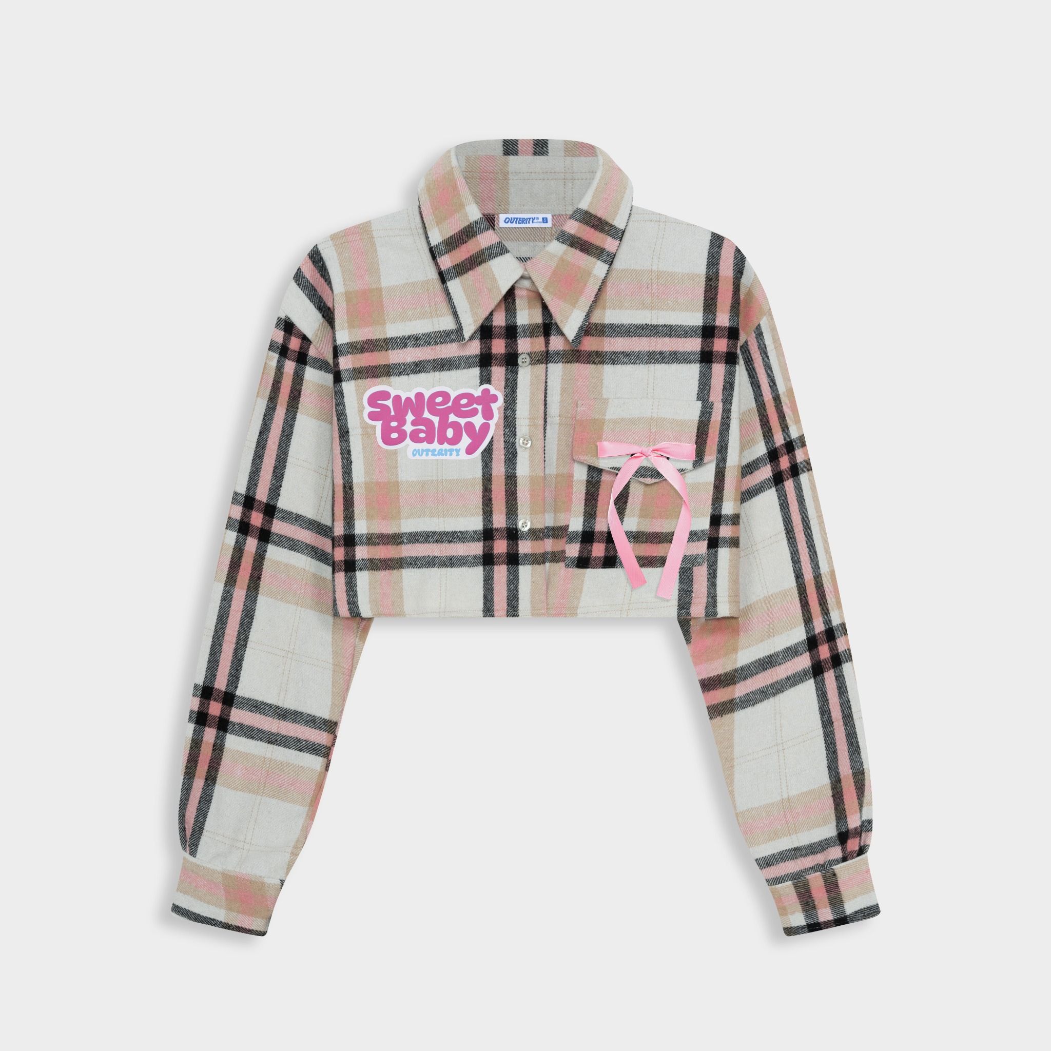 Áo Flannel Outerity SweetBaby / BlackPeach