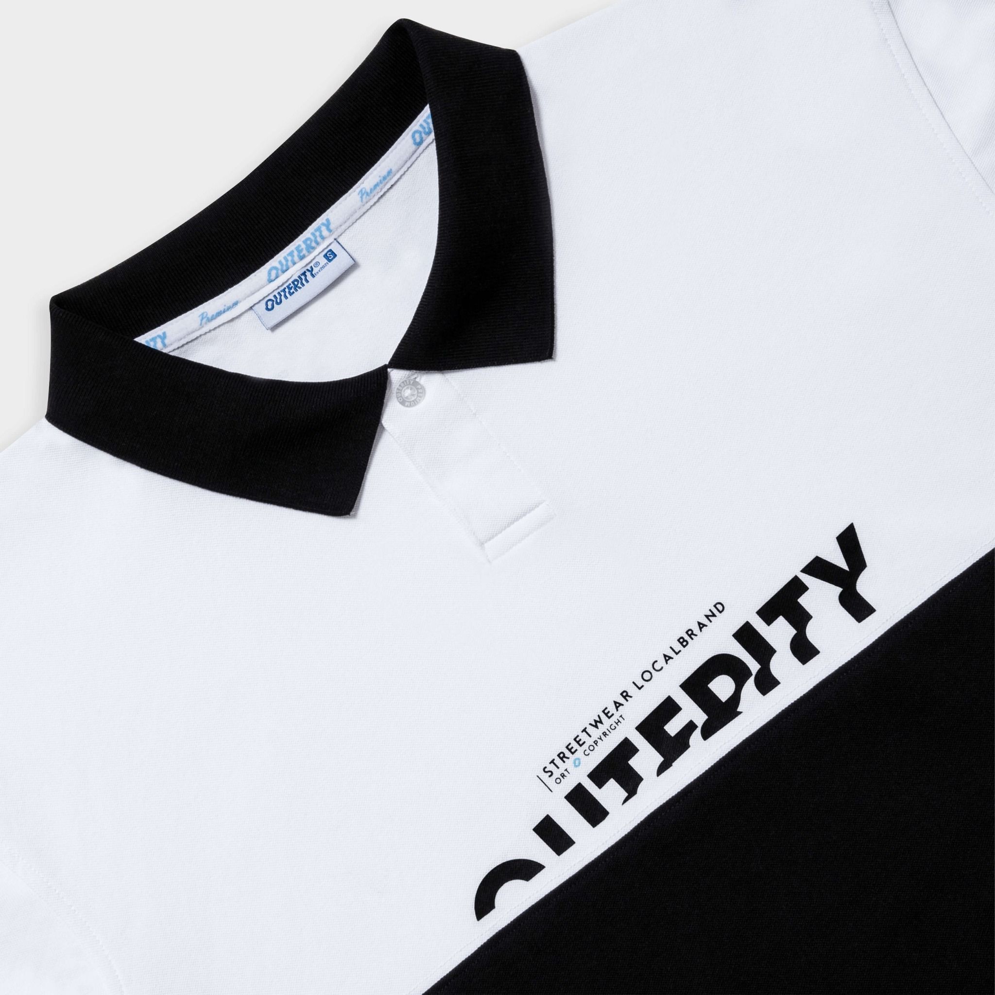  POLO CROSS - ITALICS / WHITE - BLACK COLOR 