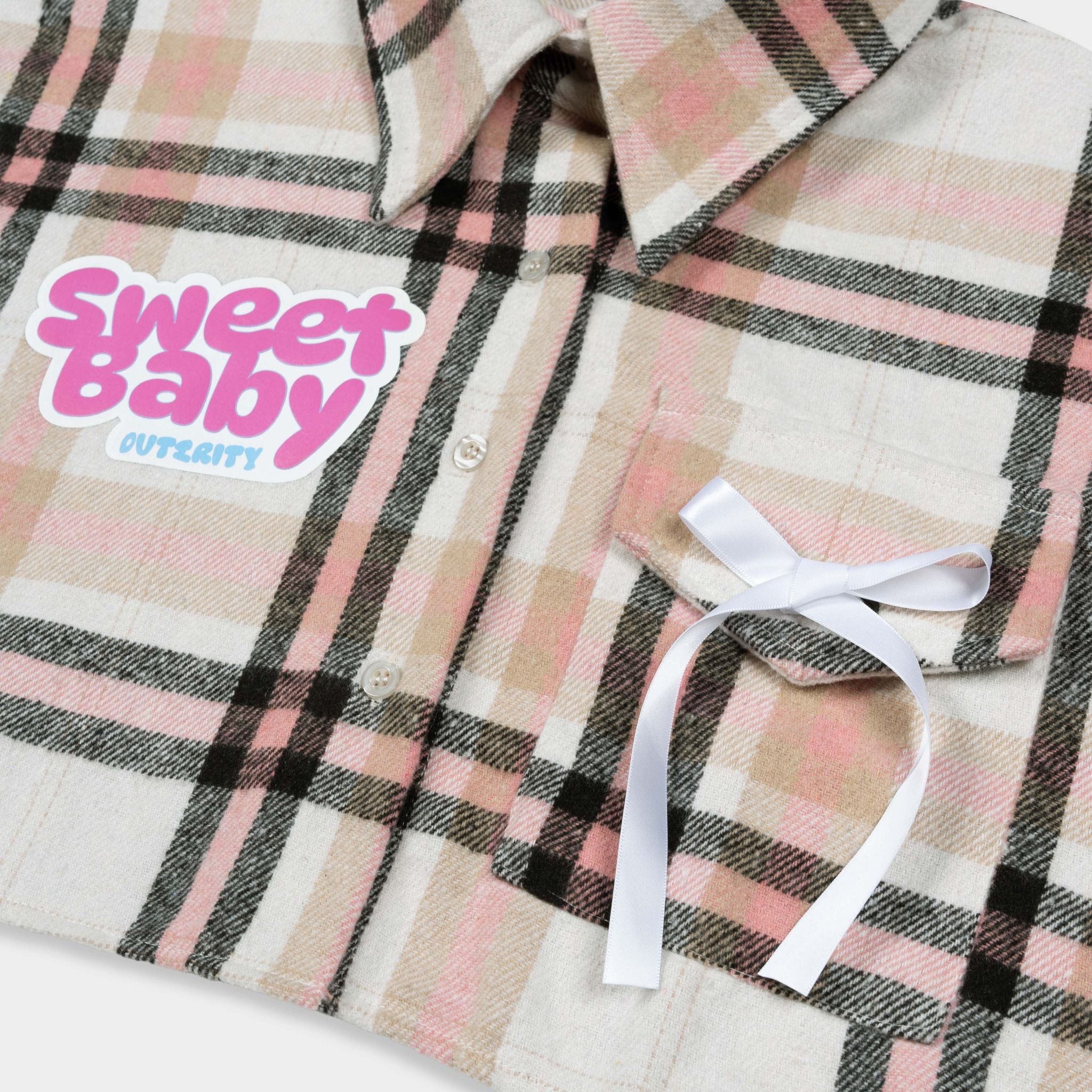  Áo Flannel Outerity SweetBaby / BlackPeach 