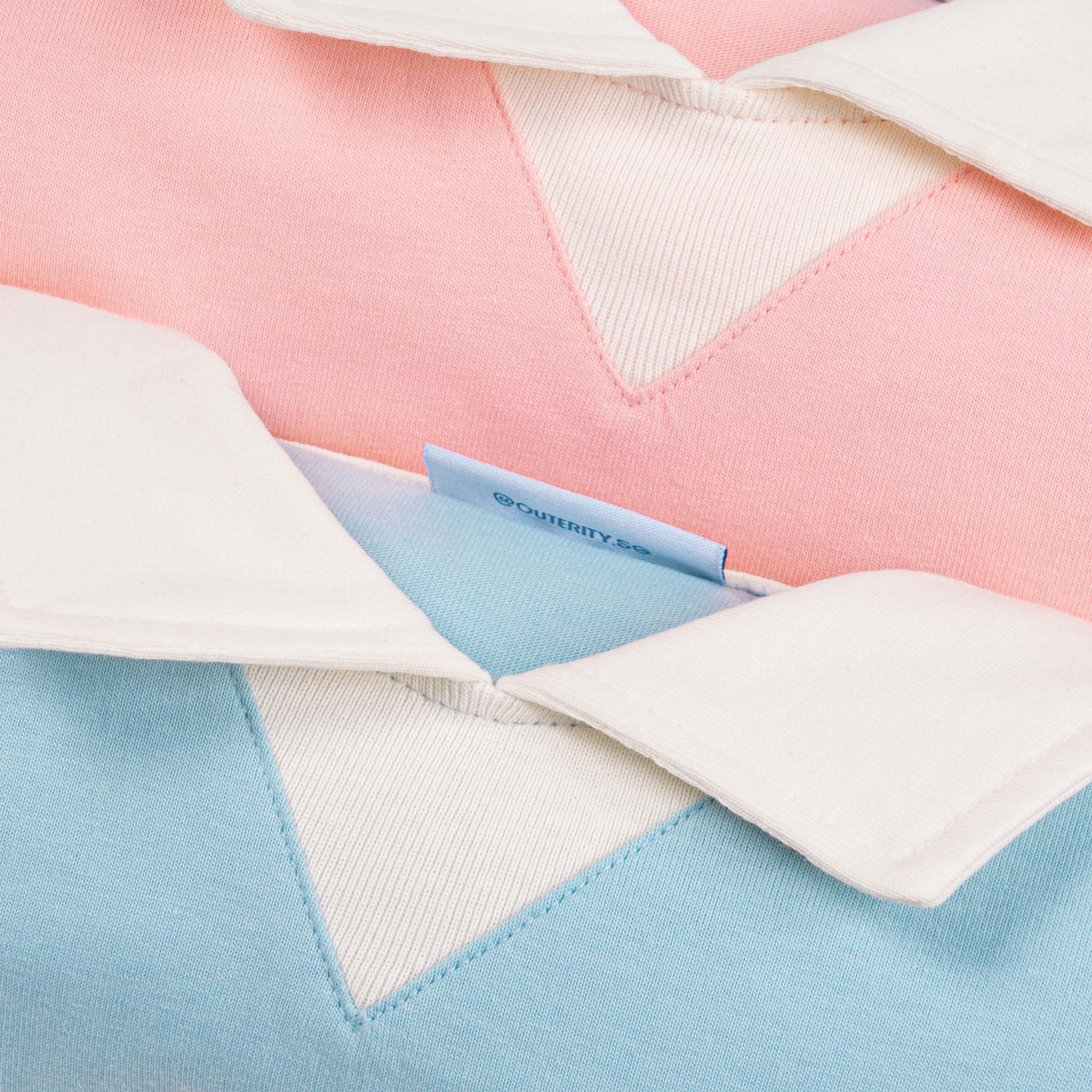  OuterityKids Five Stars Polo / Pastel Pink 