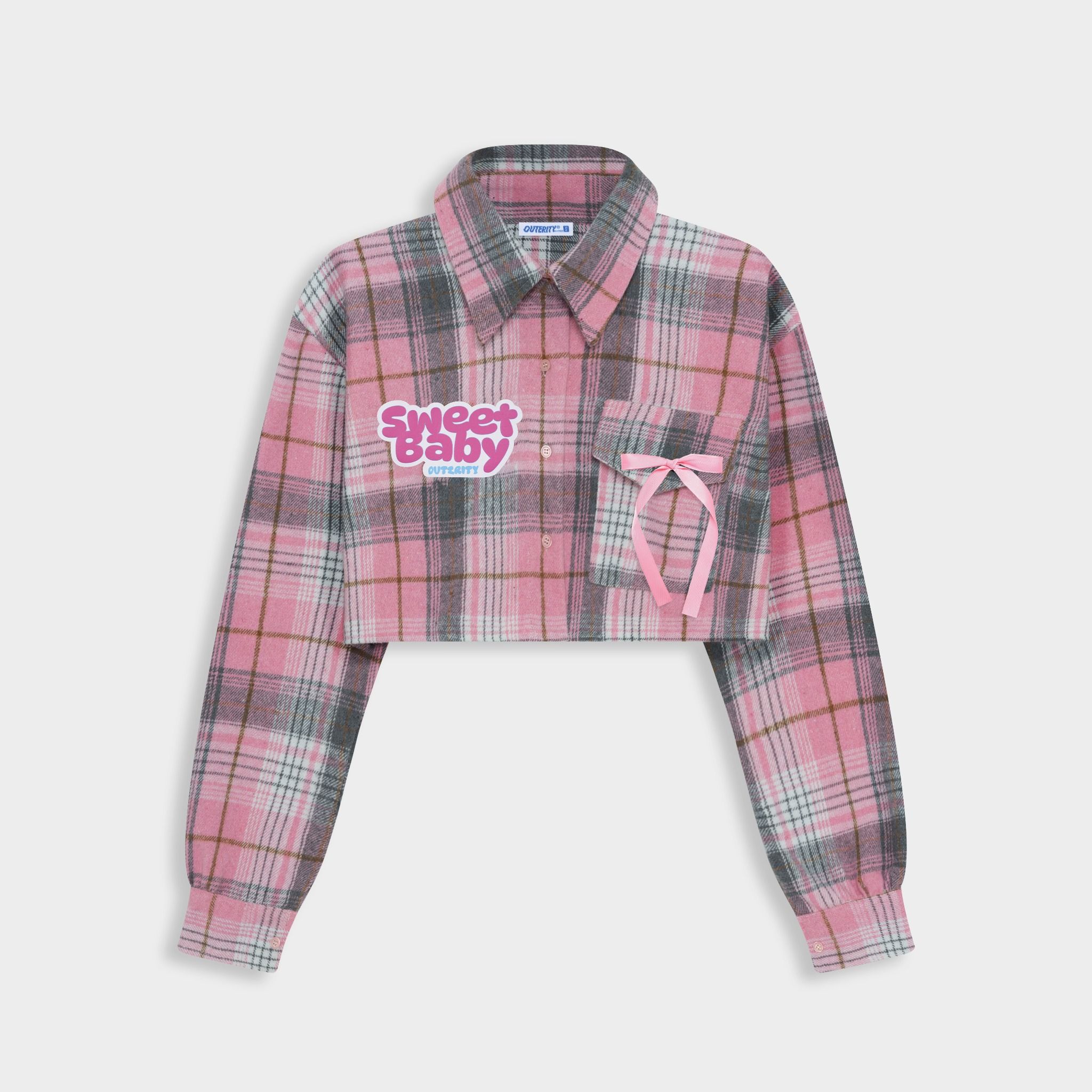 Áo Flannel Outerity SweetBaby / BabyPink