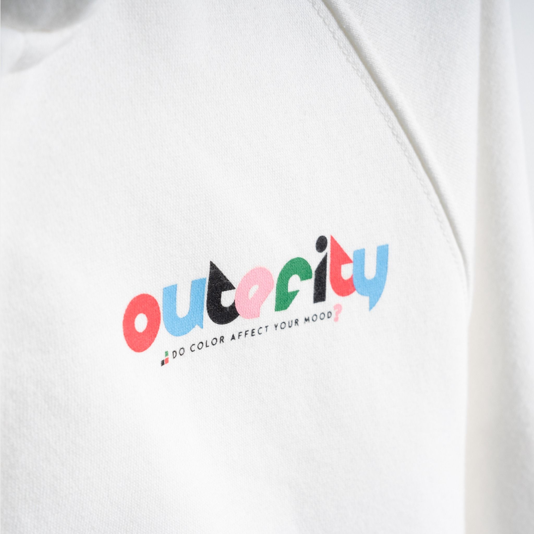 HOODIE ZIP ACUTE COLOR / WHITE COLOR