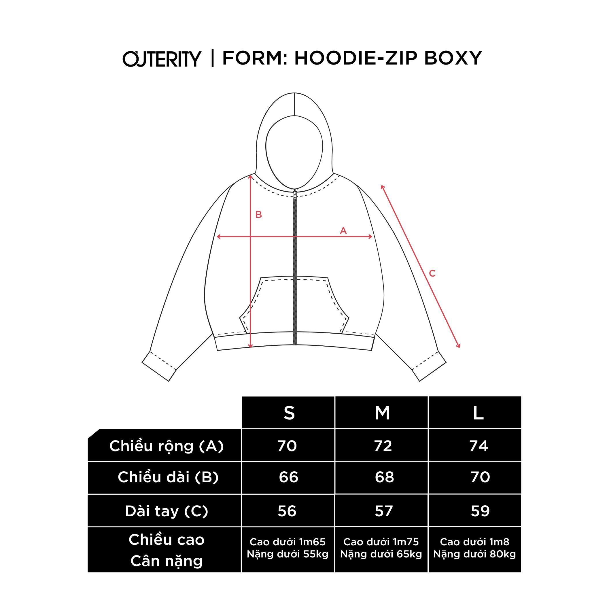 Áo Khoác Hoodie Zip Outerity 2027