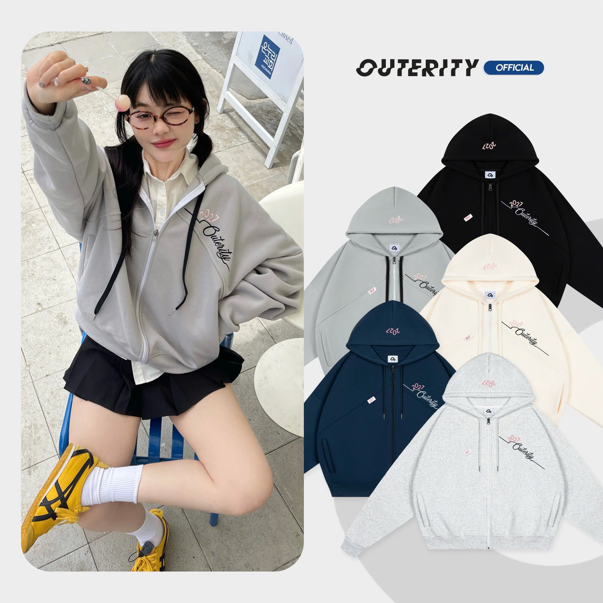 Áo Khoác Hoodie Zip Outerity 2027