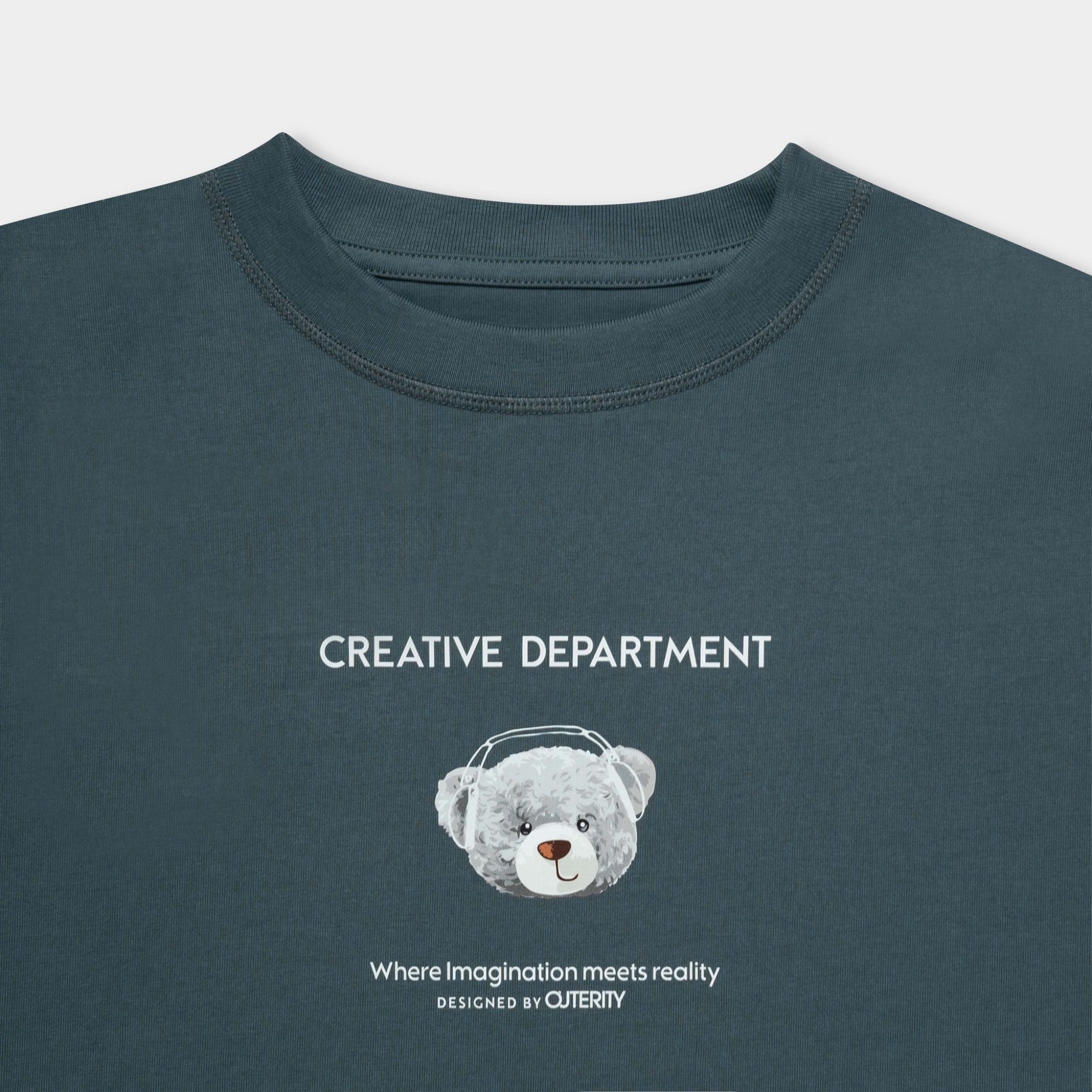Outerity Double Tee Collection - DJ Bear / Dark Slate