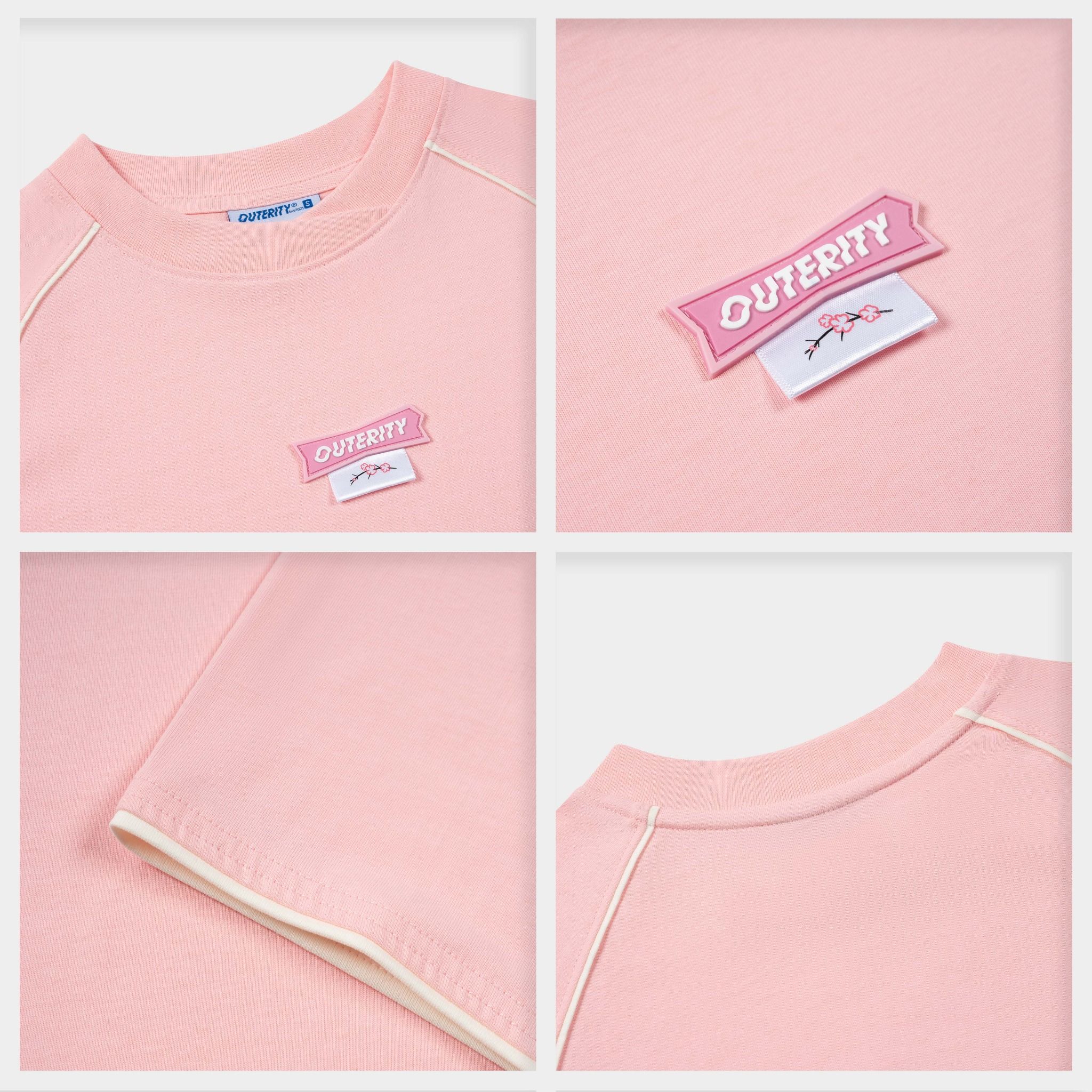 Outerity Pesca Tee / Pastel Pink