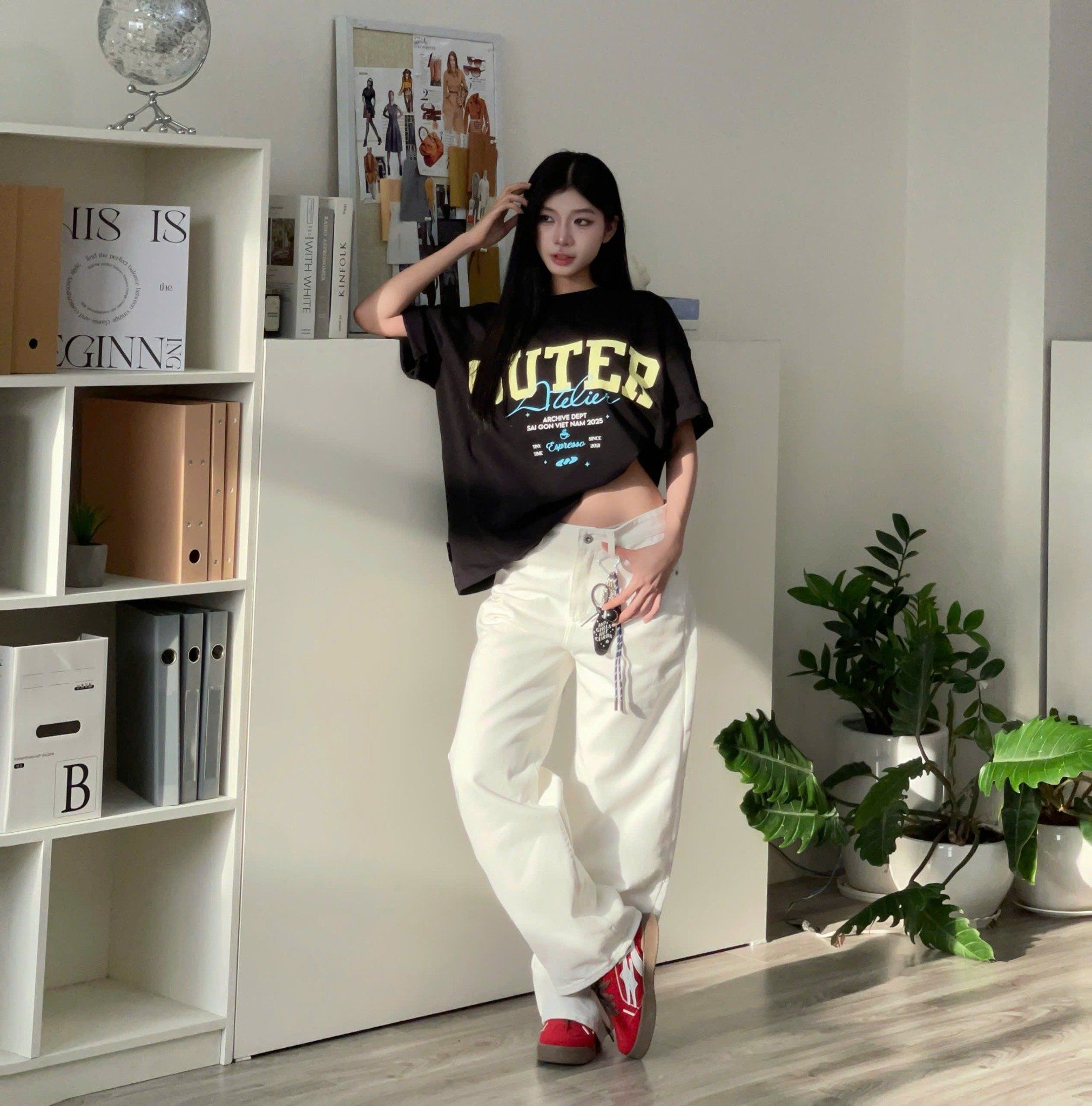 Outerity Jean Wash Ver.2 Cạp Cao Form Unisex