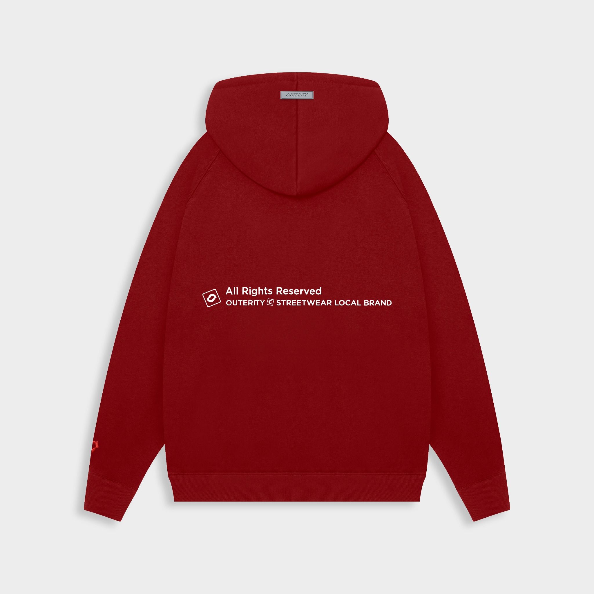  Outerity Hoodie Newfont - Meow Collection / Red 