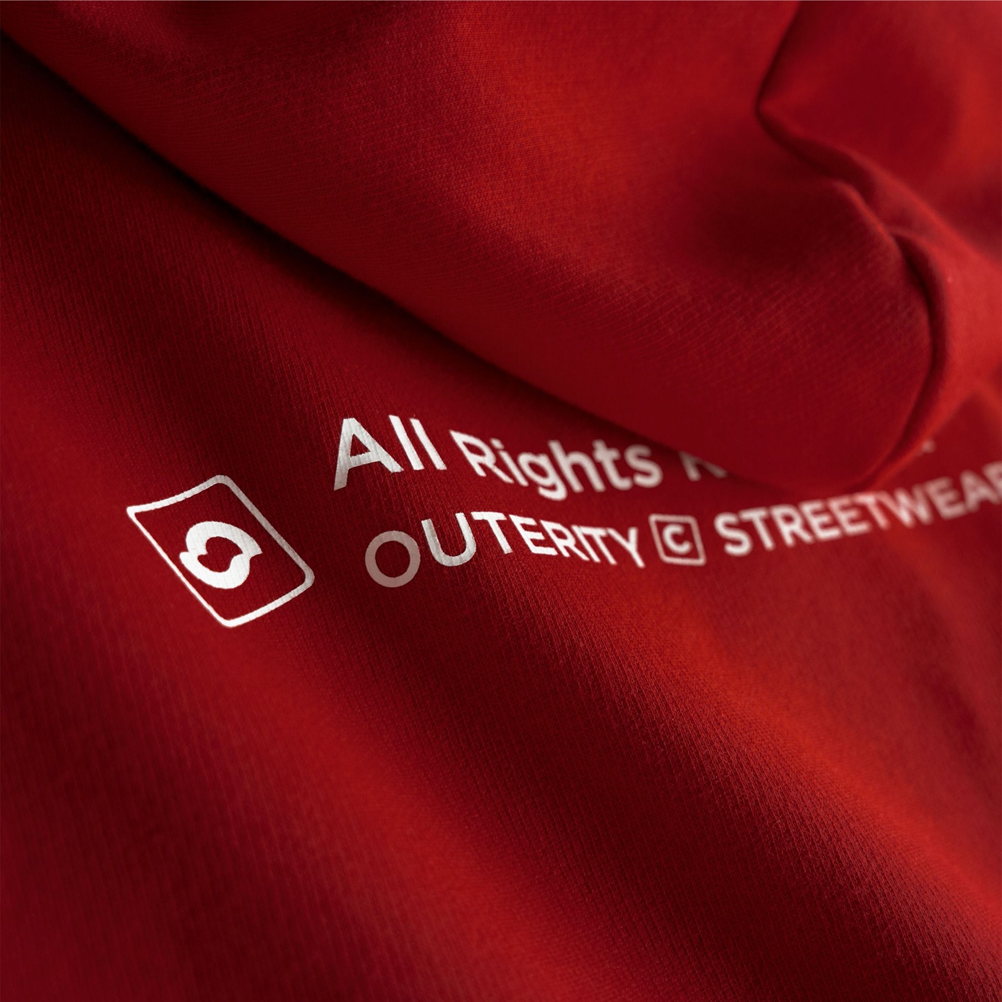 Outerity Hoodie Newfont - Meow Collection / Red