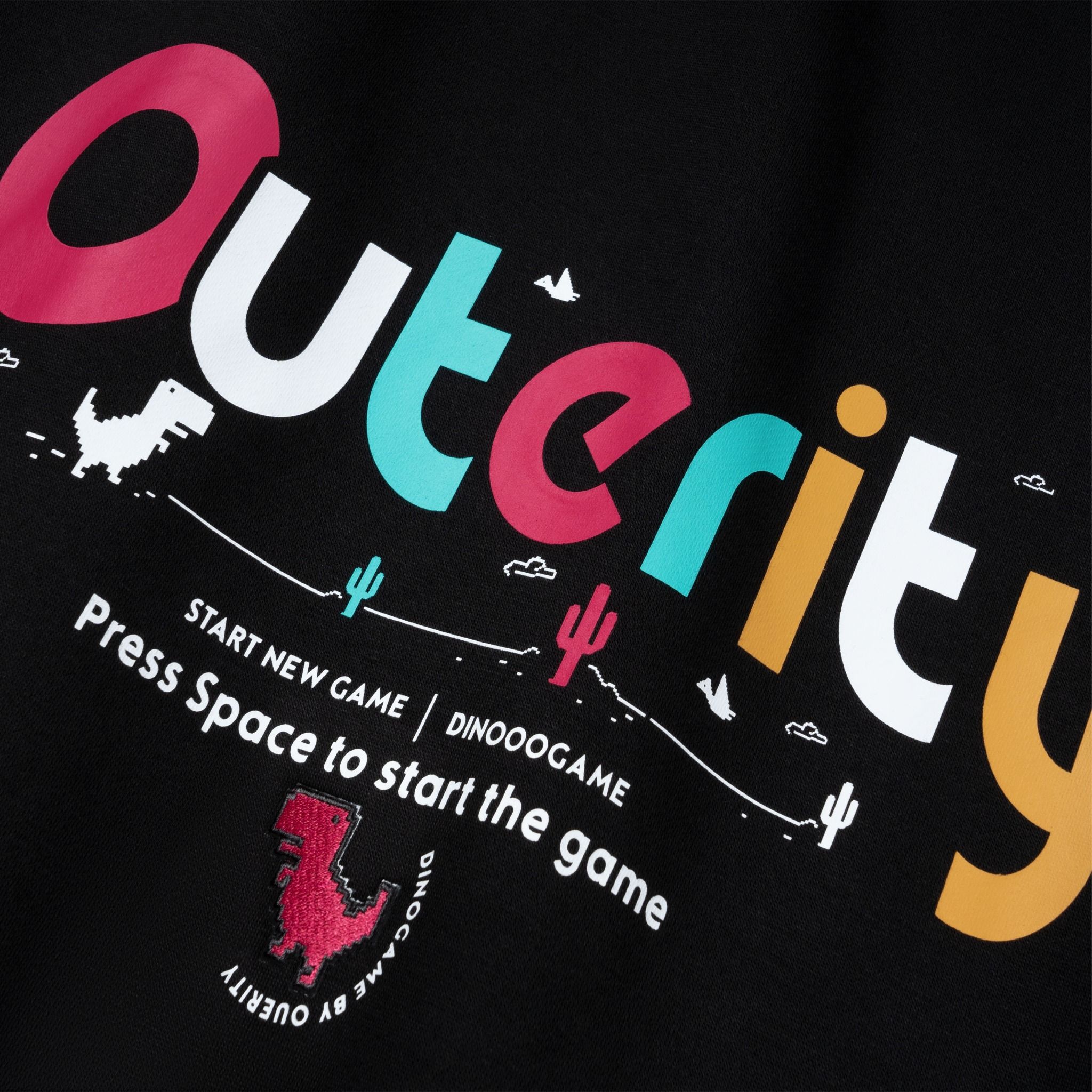 Hoodie Outerity No Internet / Black